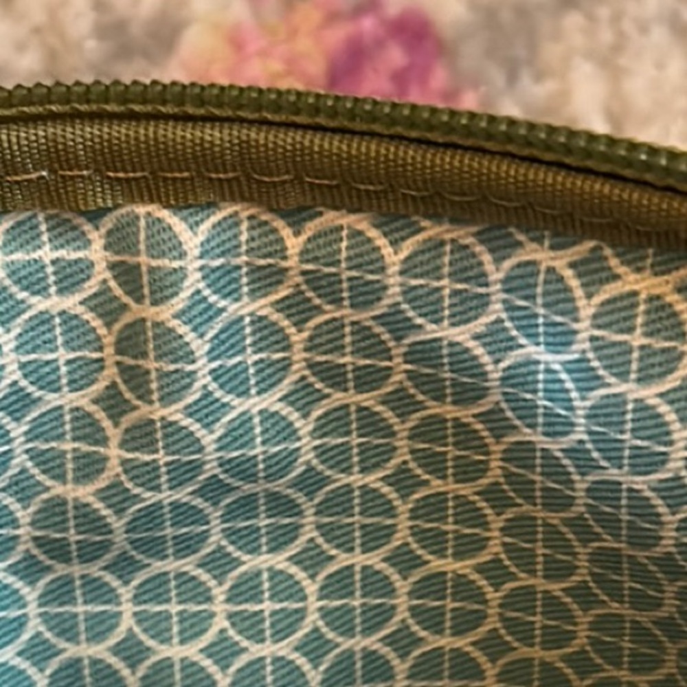 Fossil Pastel Patchwork Zipper Wallet With Key Ri… - image 6